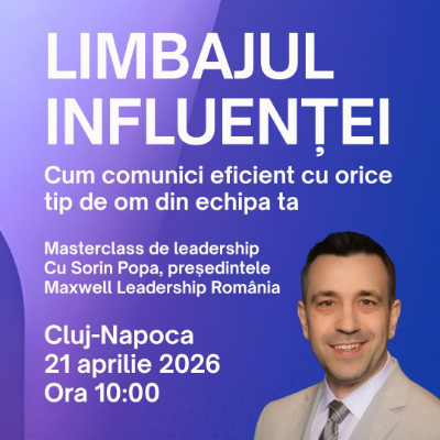 Eveniment live de dezvoltare personală - Limbajul Influenței